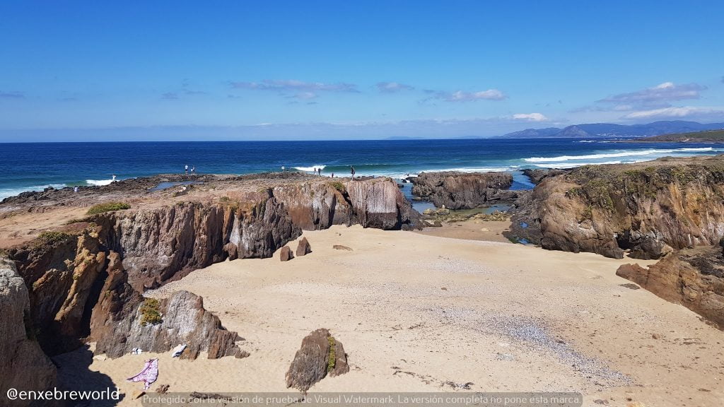 Praia das furnas en porto do son