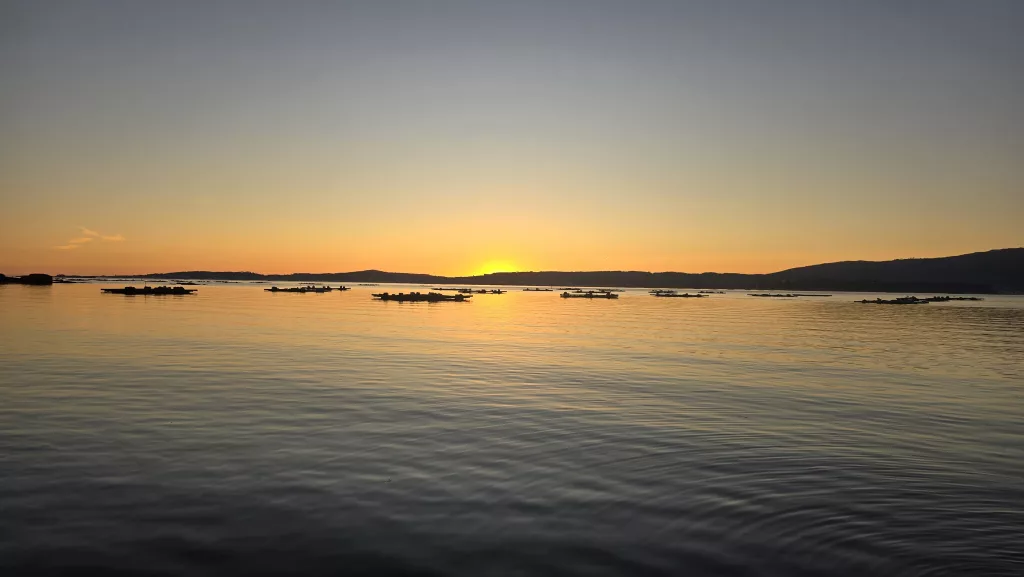 Puesta de Sol Faro de Punta Cabalo Illa de arousa
